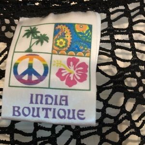 Black mesh cover up. One size fits most